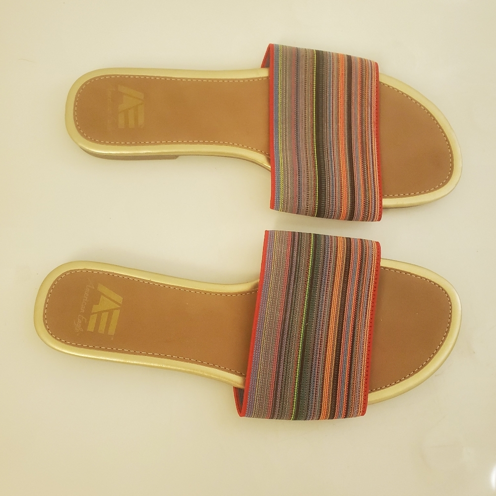 American Eagle Flat Open Toe Sandals